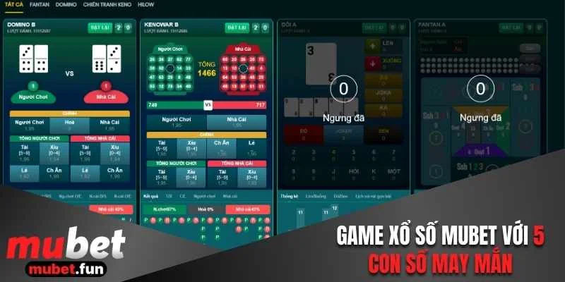 Game xổ số Mubet với 5 con số may mắn